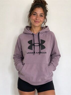 Under Armour Rival Fleece Pullover Hoodie | Women’s Small | Purple
